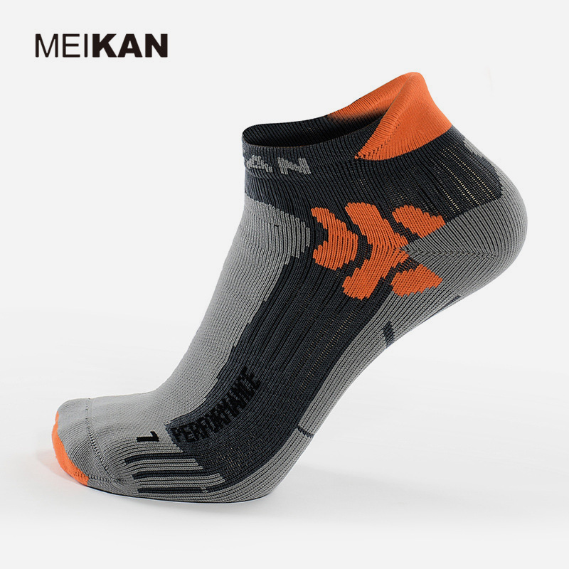 MEIKAN Short Running Compression Socks Professional Men Outdoor Wear Thick Terry Socks Wholesale